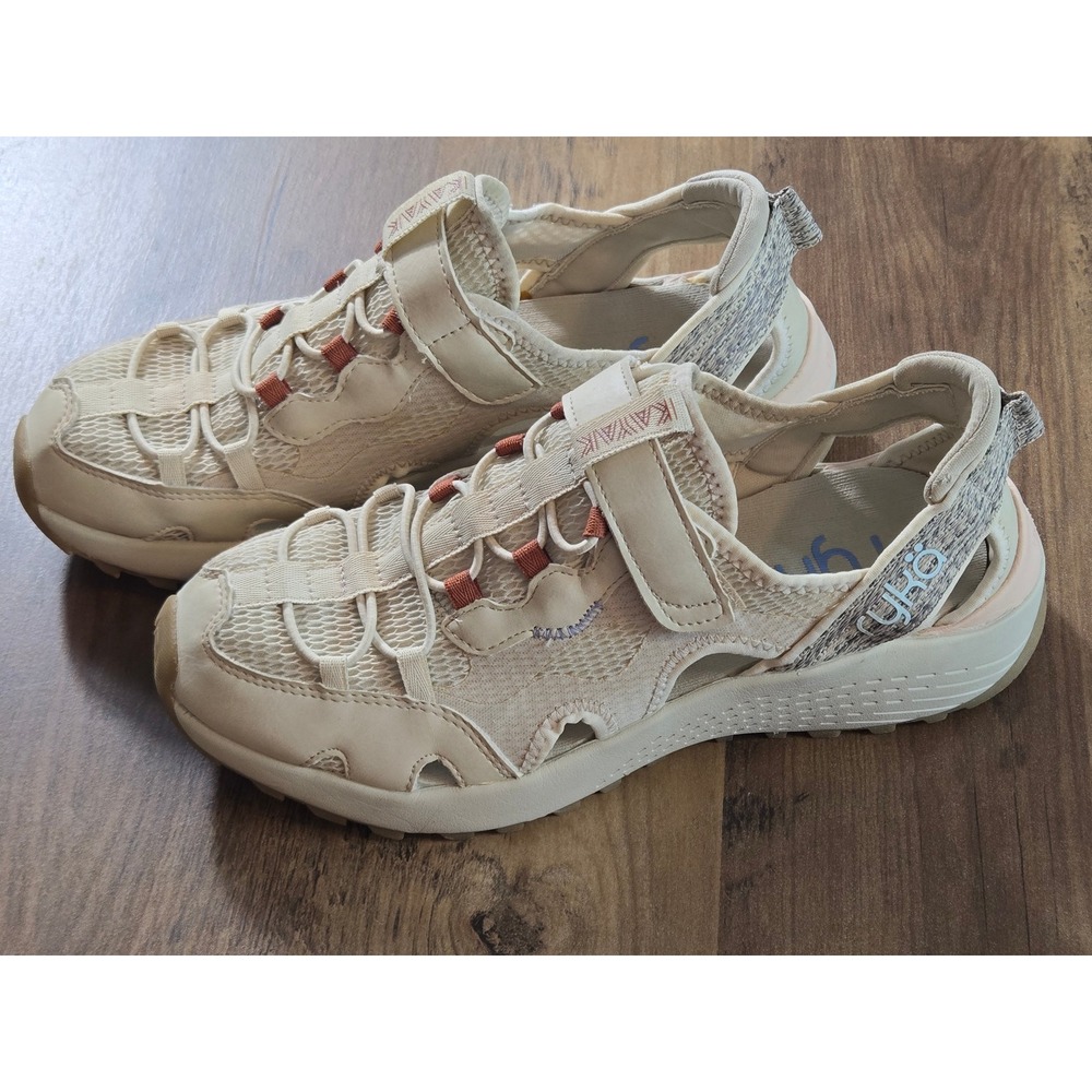 Ryka Kayak Trek Walking Shoe Sneaker 7M Beige Hiking Sandals Hybrid Water Shoes